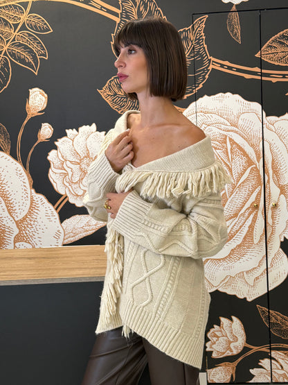 Cardigan frange - Kontatto