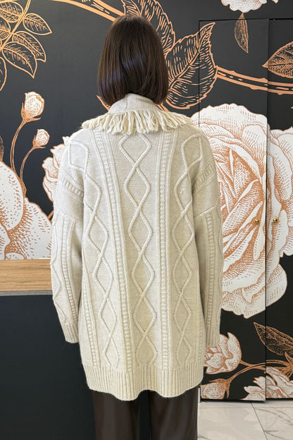 Cardigan frange - Kontatto