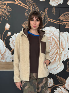 Giacca in tessuto Teddy con taschino - Vicolo