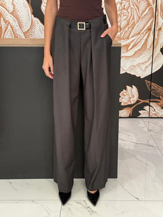 Pantalone pinces cintura  grigio - Vicolo