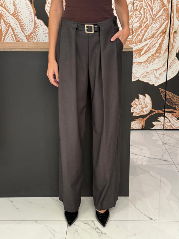 Pantalone pinces cintura  grigio - Vicolo