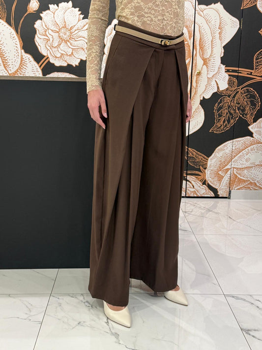 Pantalone moro con ampie pinces - HAVEONE