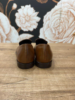 Mocassino in pelle marrone cuoio - Ovye’