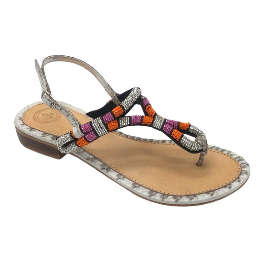 Sandalo infradito Bead22 - Multicolor Orange