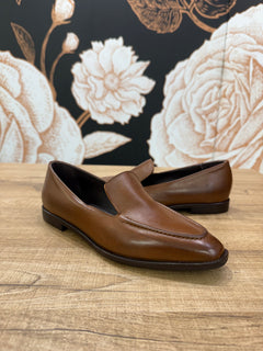 Mocassino in pelle marrone cuoio - Ovye’