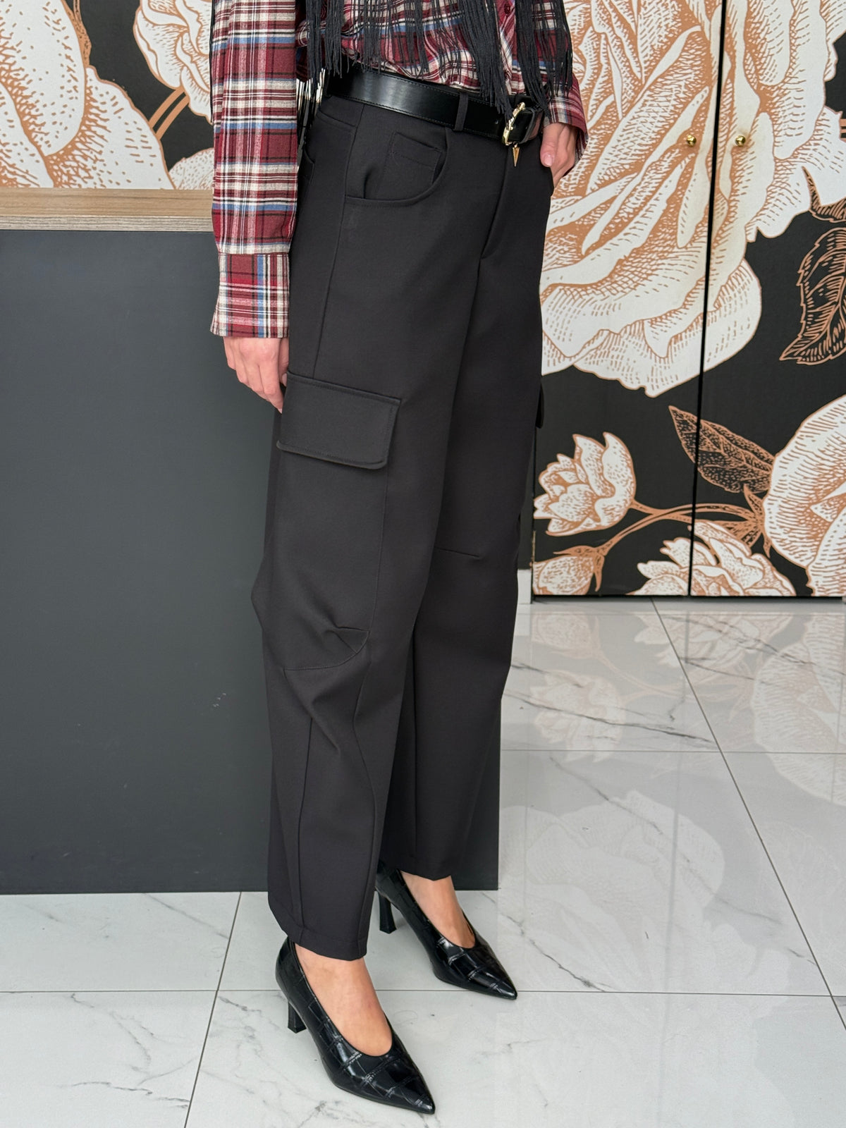 Pantalone cargo nero - HaveOne