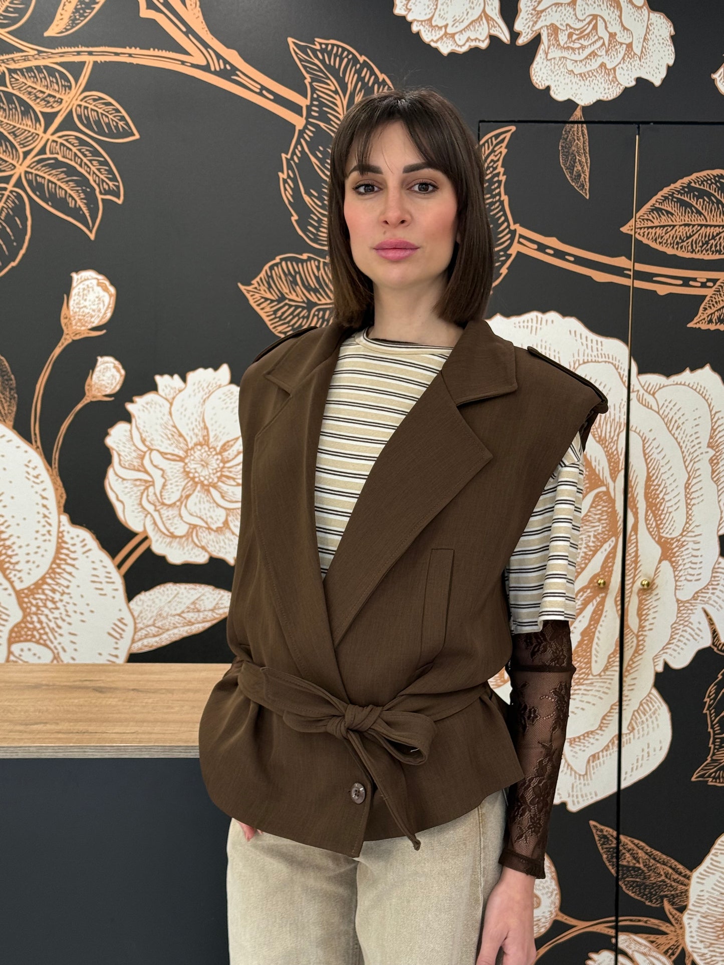 Gilet con cintura e spalline - HAVEONE