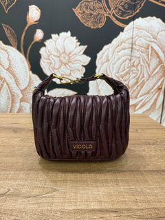 Borsa Hook Ecopelle Trapuntata Puffy melanzana - Vicolo