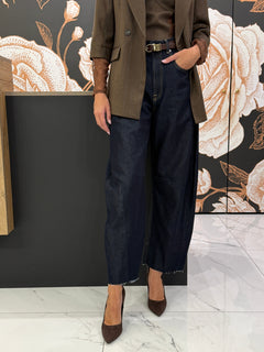 Jeans Balloon Barbara lavaggio scuro - HAVEONE