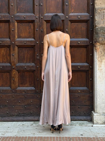 Abito satin con scollo a V Glacé - Vicolo