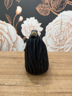 Borsa Hook Ecopelle Trapuntata Puffy Nero - Vicolo