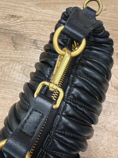 Borsa Hook Ecopelle Trapuntata Puffy Nero - Vicolo