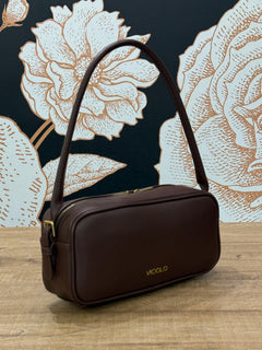 Borsa a spalla modello TRUNK cioccolato - Vicolo
