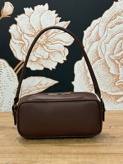 Borsa a spalla modello TRUNK cioccolato - Vicolo