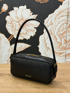 Borsa a spalla modello TRUNK nero - Vicolo