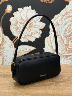 Borsa a spalla modello TRUNK nero - Vicolo