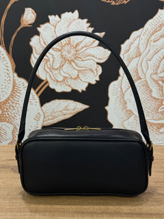 Borsa a spalla modello TRUNK nero - Vicolo