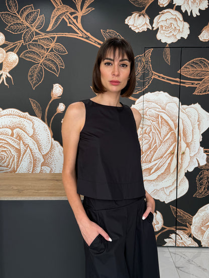 Set coordinato Top e Pantalone nero - Philia Loft