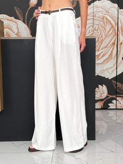 Pantalone pinces bianco - Haveone