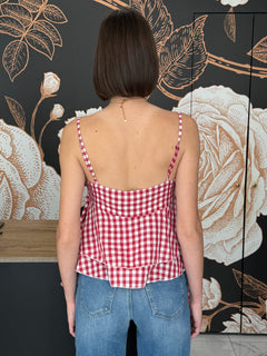 Top Vichy rosso - Lumina