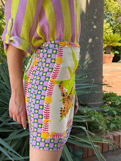 Gonna pareo tigre colore lime - Haveone