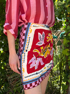 Gonna pareo tigre colore rosso - Haveone