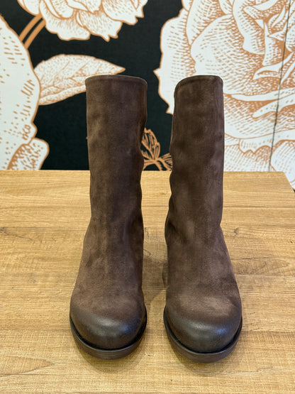 Stivaletto in camoscio con zip - Ovyè