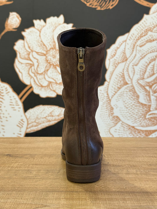 Stivaletto in camoscio con zip - Ovyè