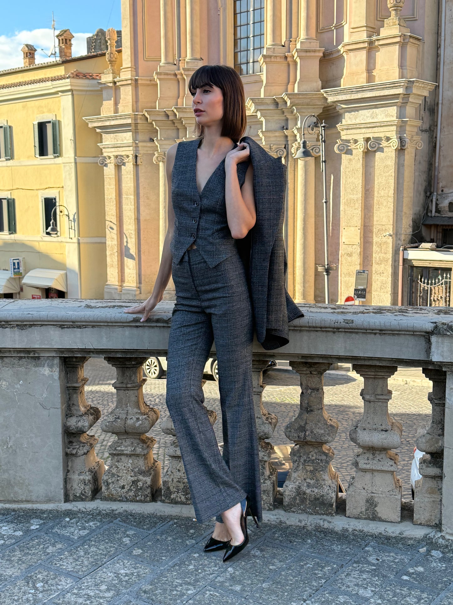 Giacca monopetto principe di Galles - Silence Limited