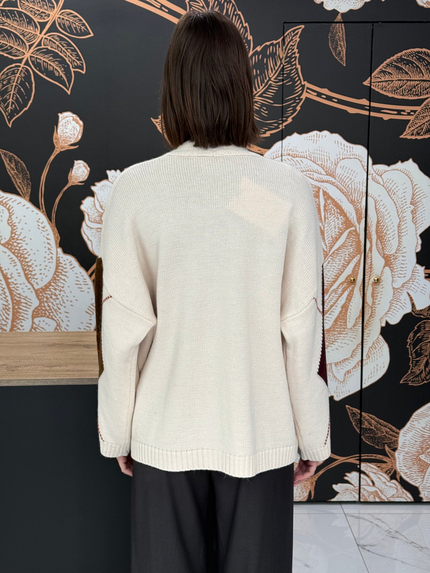 Cardigan a rombi burro - HaveOne