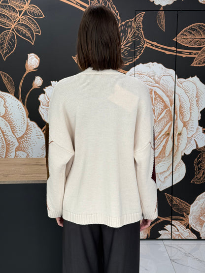 Cardigan a rombi burro - HaveOne