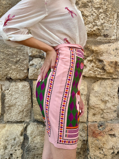 Gonna pareo aragosta colore rosa - Haveone