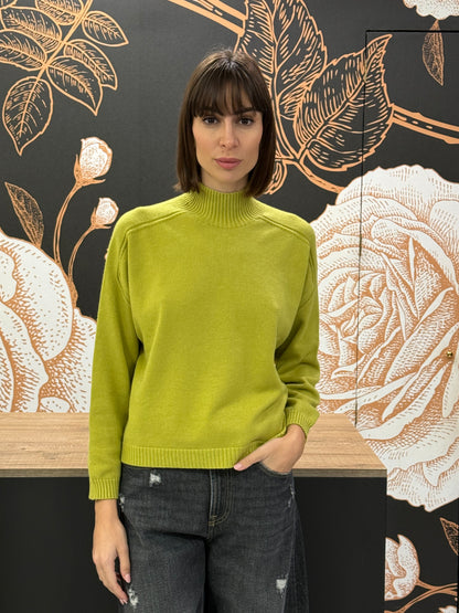 Dolcevita modello scatolina colore acido- Vicolo