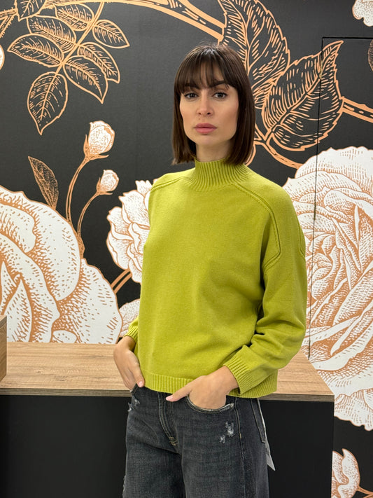 Dolcevita modello scatolina colore acido- Vicolo