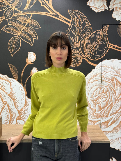 Dolcevita modello scatolina colore acido- Vicolo