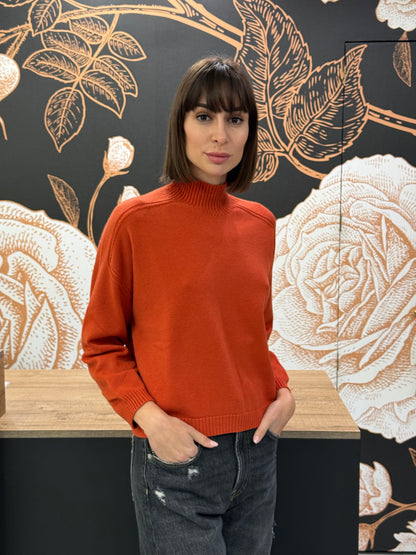 Dolcevita modello scatolina colore arancione - Vicolo