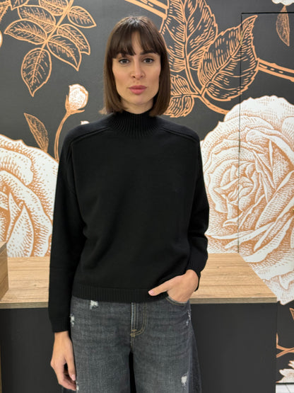 Dolcevita modello scatolina colore nero - Vicolo