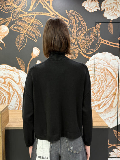 Dolcevita modello scatolina colore nero - Vicolo