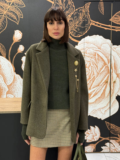 Giacca con spille verde - Vicolo