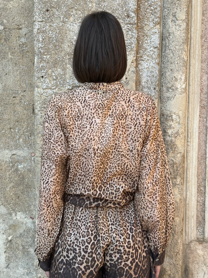 Blusa stampa animalier sfumata - Philia Loft