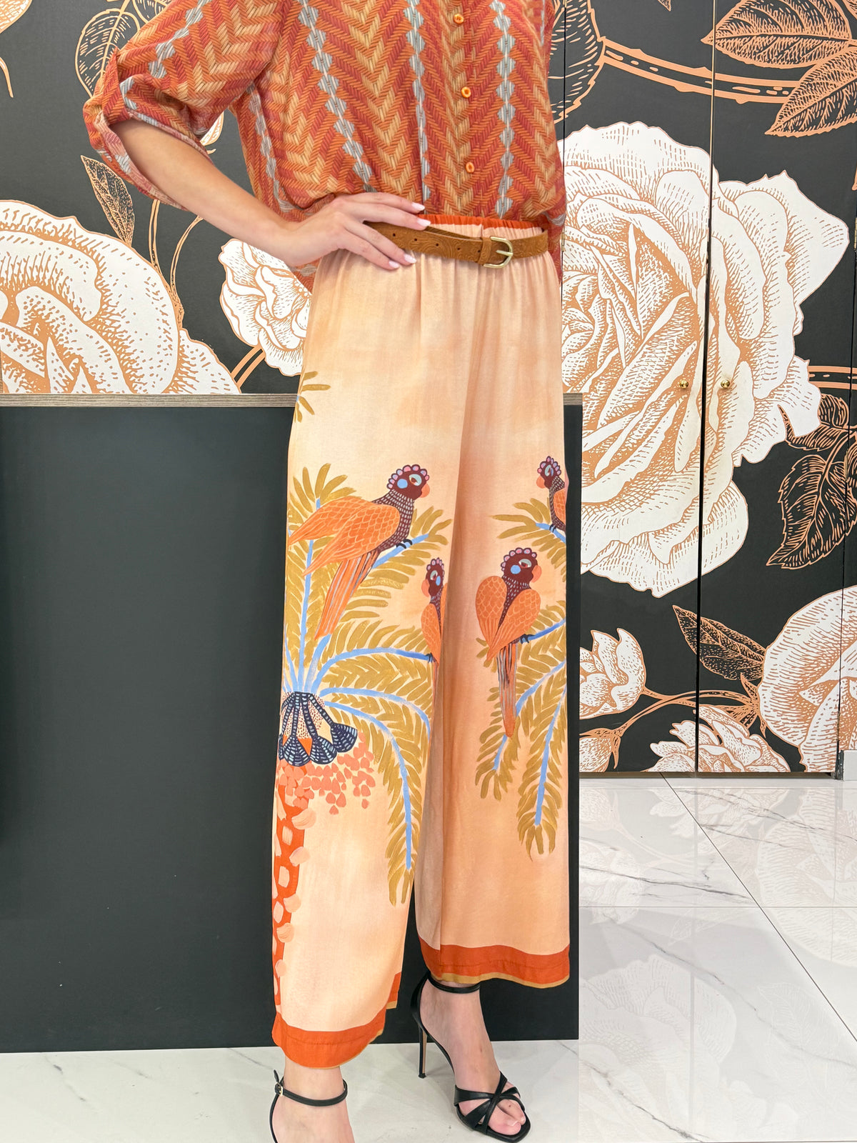 Pantalone fantasia pappagallo  - Haveone