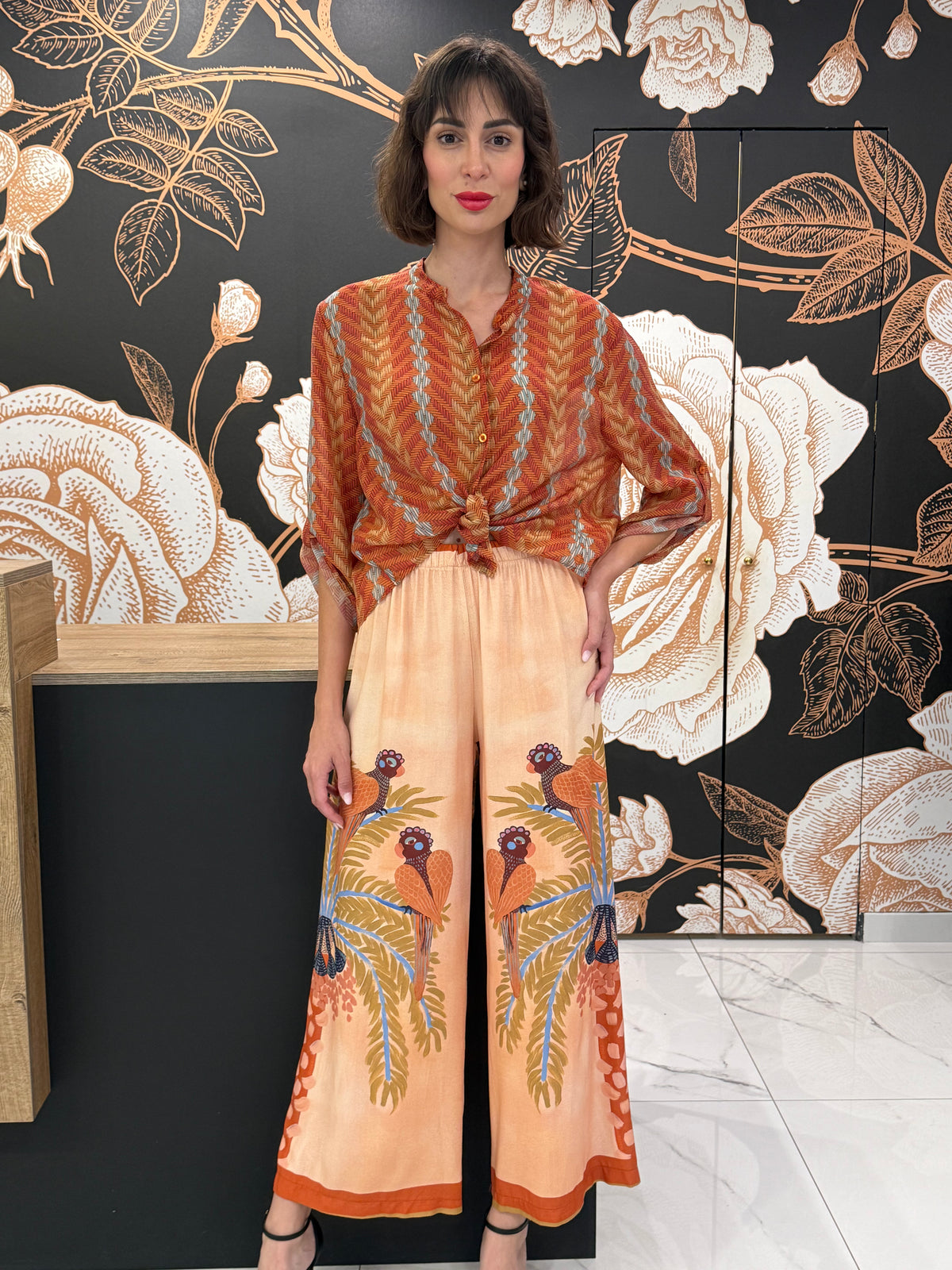 Pantalone fantasia pappagallo  - Haveone