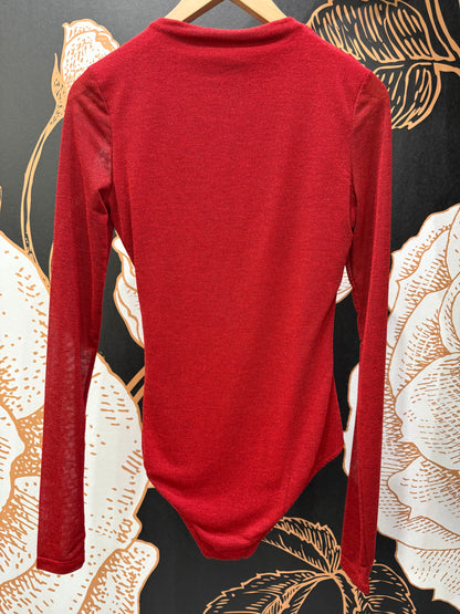 Body lurex rosso - Lumina