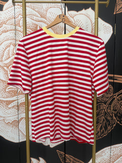 T-shirt rigata rossa/bianco - Haveone