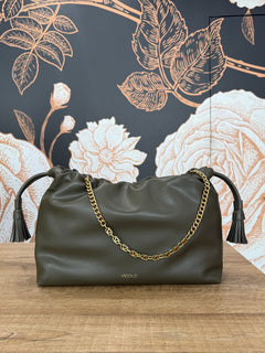 Borsa Tassel Big verde militare - Vicolo
