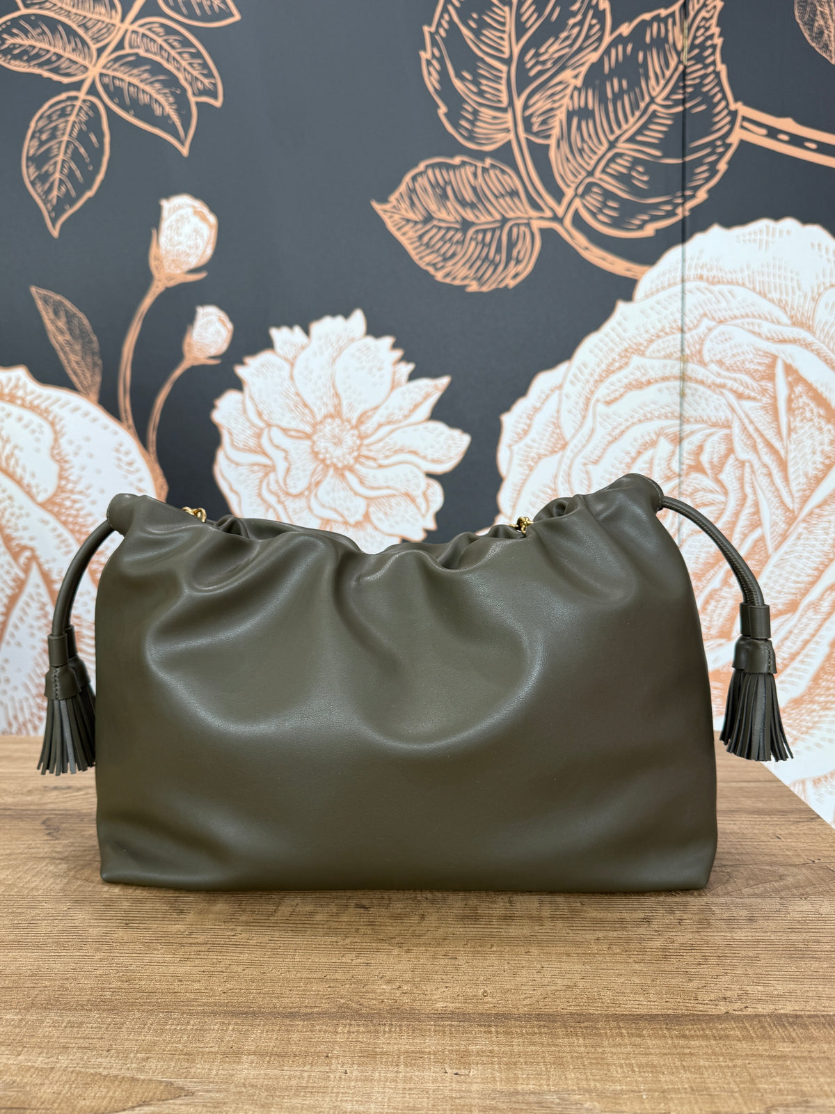 Borsa Tassel Big verde militare - Vicolo