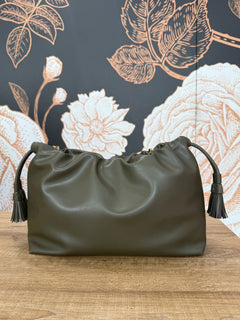Borsa Tassel Big verde militare - Vicolo