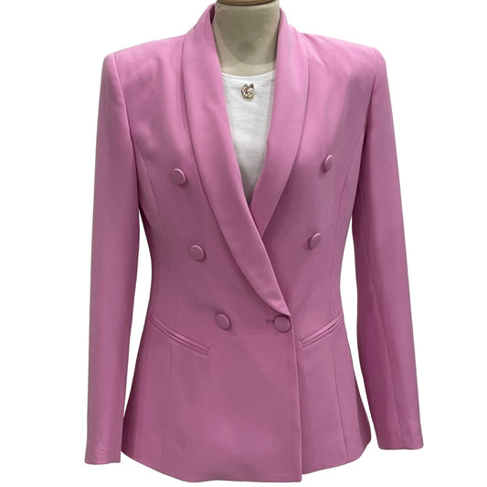 Giacca doppio petto colore rosa