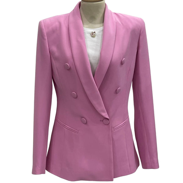 Giacca doppio petto colore rosa