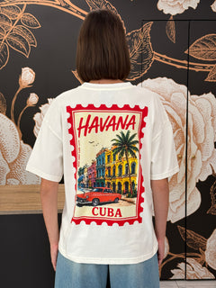 T-shirt latte stampa Havana - Haveone